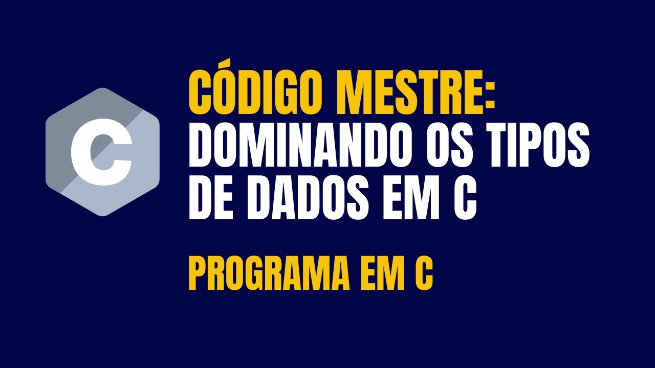Programa em C com tipos de dados - YouTube