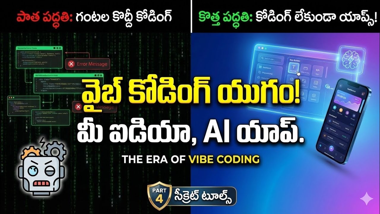 Stop Learning to Code! కోడింగ్ రాకపోయినా పర్లేదు, మీ ఐడియాతో యాప్స్ చేయండి (Telugu Part 4)