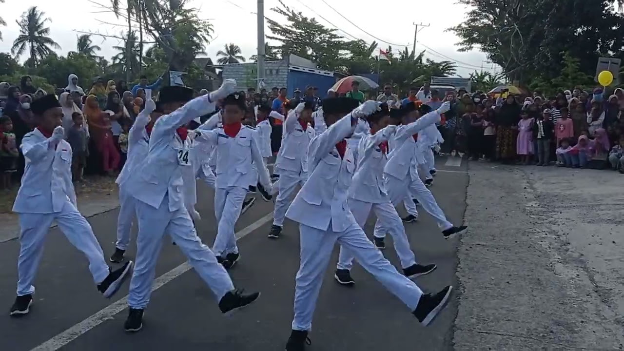 Variasi gerak jalan indah putra. HUTRI ke 78 SDN 3 Suntalangu