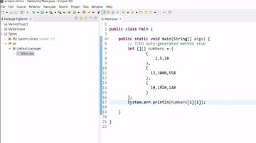Introduction aux tableaux avec le langage Java sur Eclipse