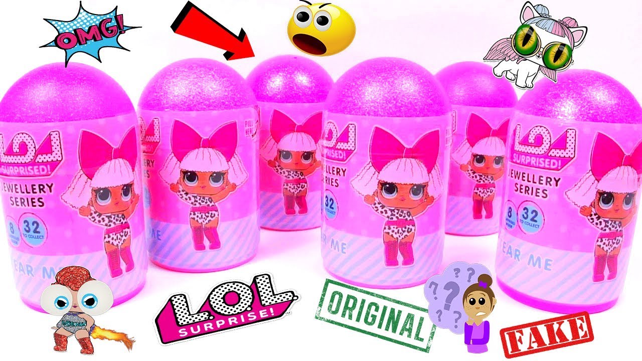LOL Surprise Unboxing! jewellery series FAKE!УКРАШЕНИЯ КУКЛЫ ЛОЛ,СЮРПРИЗЫ РАСПАКОВКА Мультик lol lql