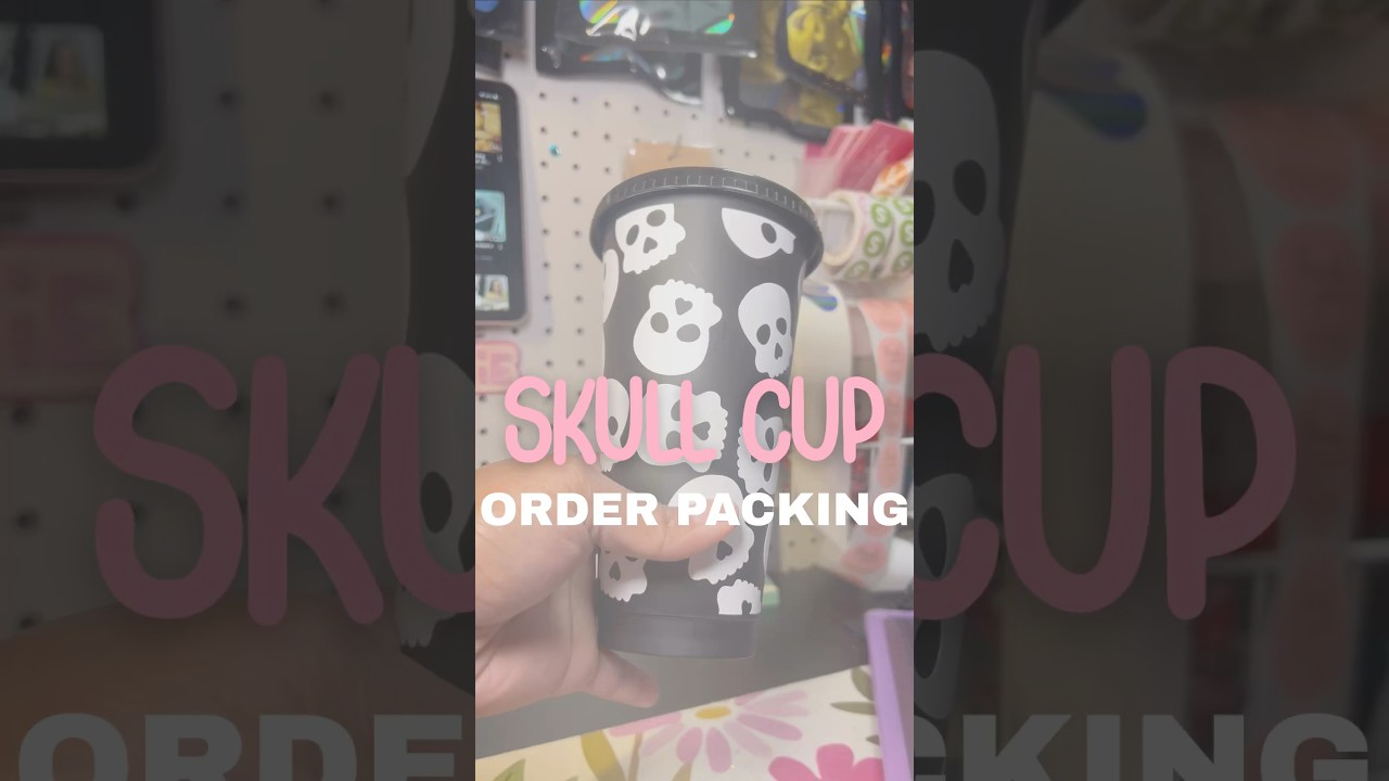 💀🖤 pack an order with me 