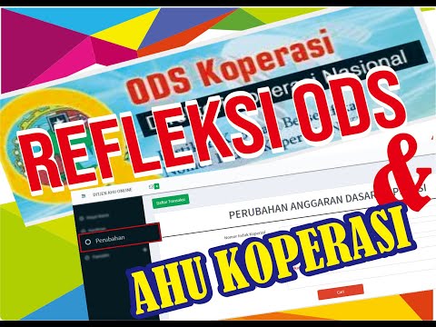 Refleksi ODS Koperasi dan AHU On Line