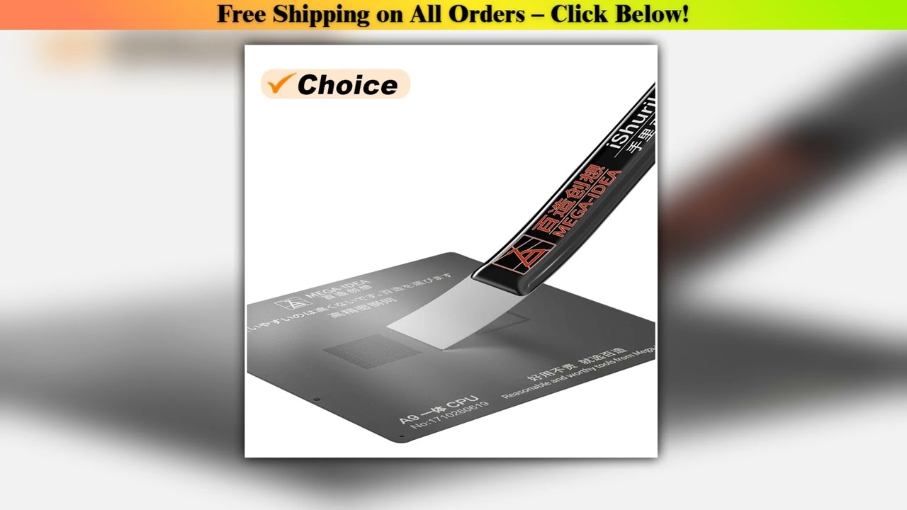 Qianli MegaIdea iShuriken Ultra Thin Tin Spatula BGA Reballing Scraper WearResistant Glue Remover F