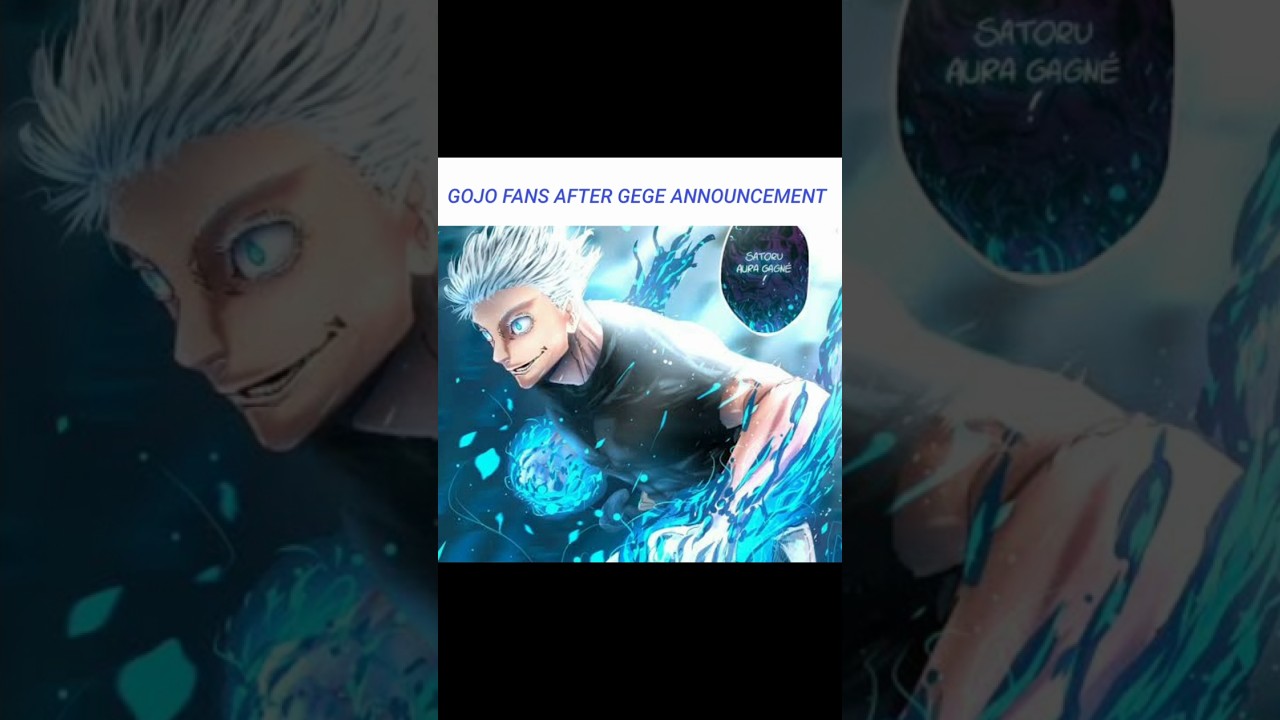 GOJO FANS AFTER GEGE ANNOUNCEMENT 🥶 