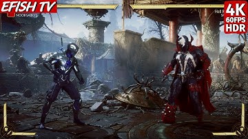 Noob Saibot vs Spawn (Hardest AI) - Mortal Kombat 11 | 4K 60FPS HDR