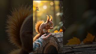 How Cute Squirrel Eating