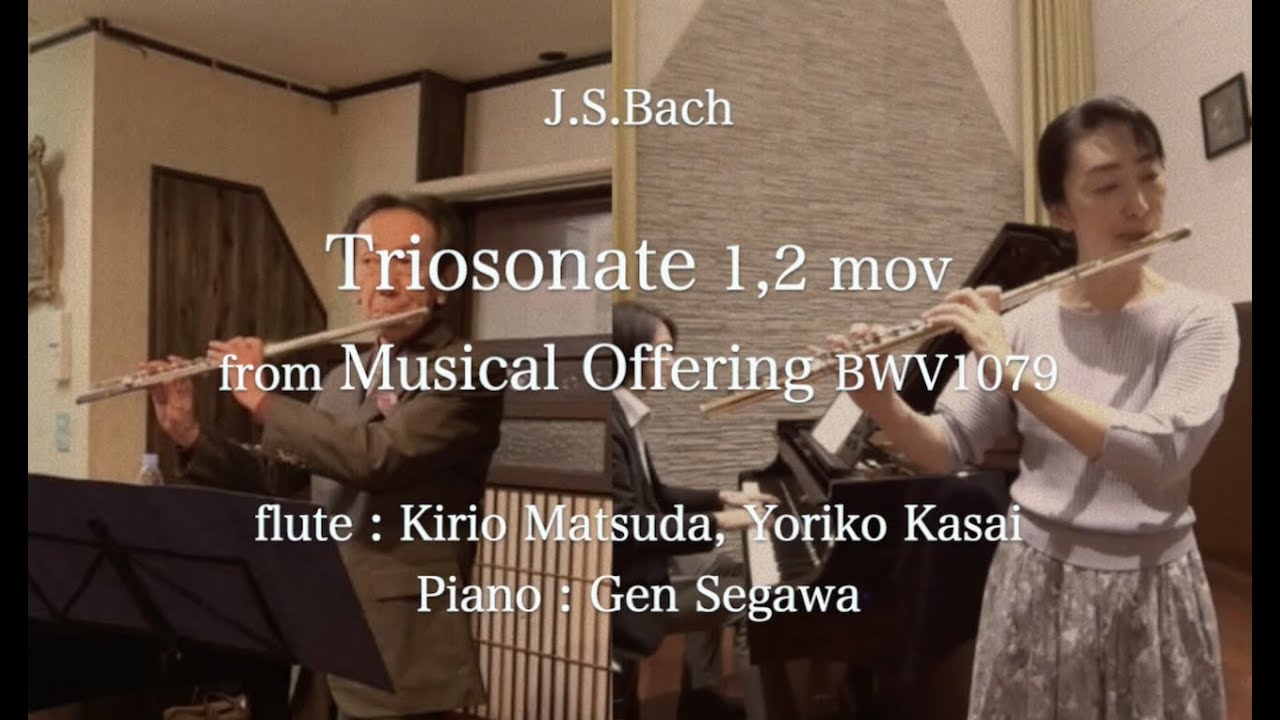 Triosonate 1,2 mov. from Musical Offering BWV1079 (J.S.Bach) flute