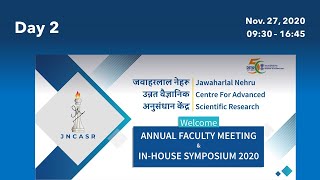 Day 2 (Nov. 27, 2020): In-House Symposium 2020 @ JNCASR screenshot 3