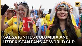 Salsa Ignites Colombia And Uzbekistan Fans At World Cup | AD1S
