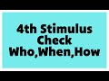 Will we get a 4th Stimulus? When, Who, How... - Stimulus Check Update
