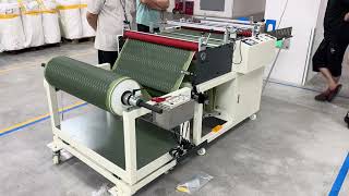 PE-Coated PP Woven Fabric Roll to Sheet Converting in High-Speed Production
