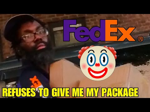 FedEx Worker Refuses to Give Me My Package & Curses At Me