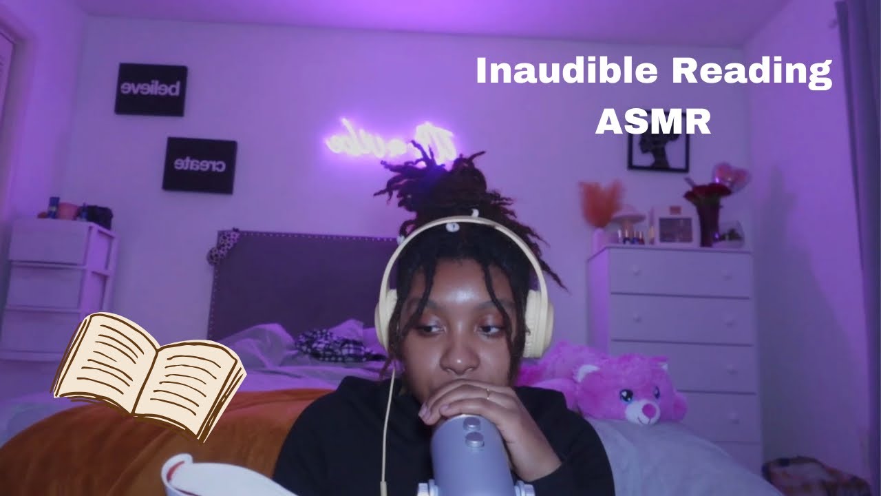 ASMR 🎧 | inaudible reading, inaudible whispers - YouTube