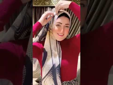 اسهل لفة طرحه للوجه الطويل