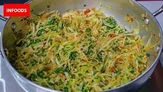 Sauteed Cabbage Recipe | How to Cook Sauteed Cabbage | Infoods