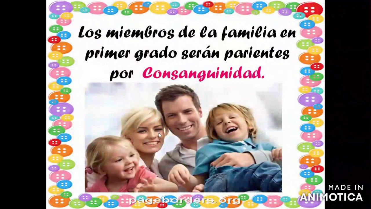 PARENTESCO EN PRIMER Y SEGUNDO GRADO YouTube