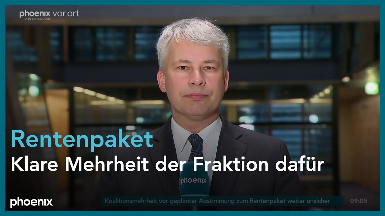 phoenix tagesgespräch mit Steffen Bilger zum Streit um das Rentenpaket am 03.12.25