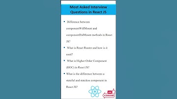 React JS Interview Questions you may face