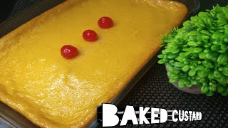 SUPER EASY BAKED CUSTARD RECIPE || custard in guyanese style