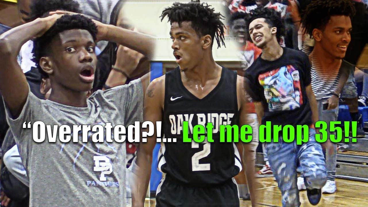 Niven Glover SHUTS UP OVERRATED CHANTS with 35 points!!! BEST DUNKER IN HS!!