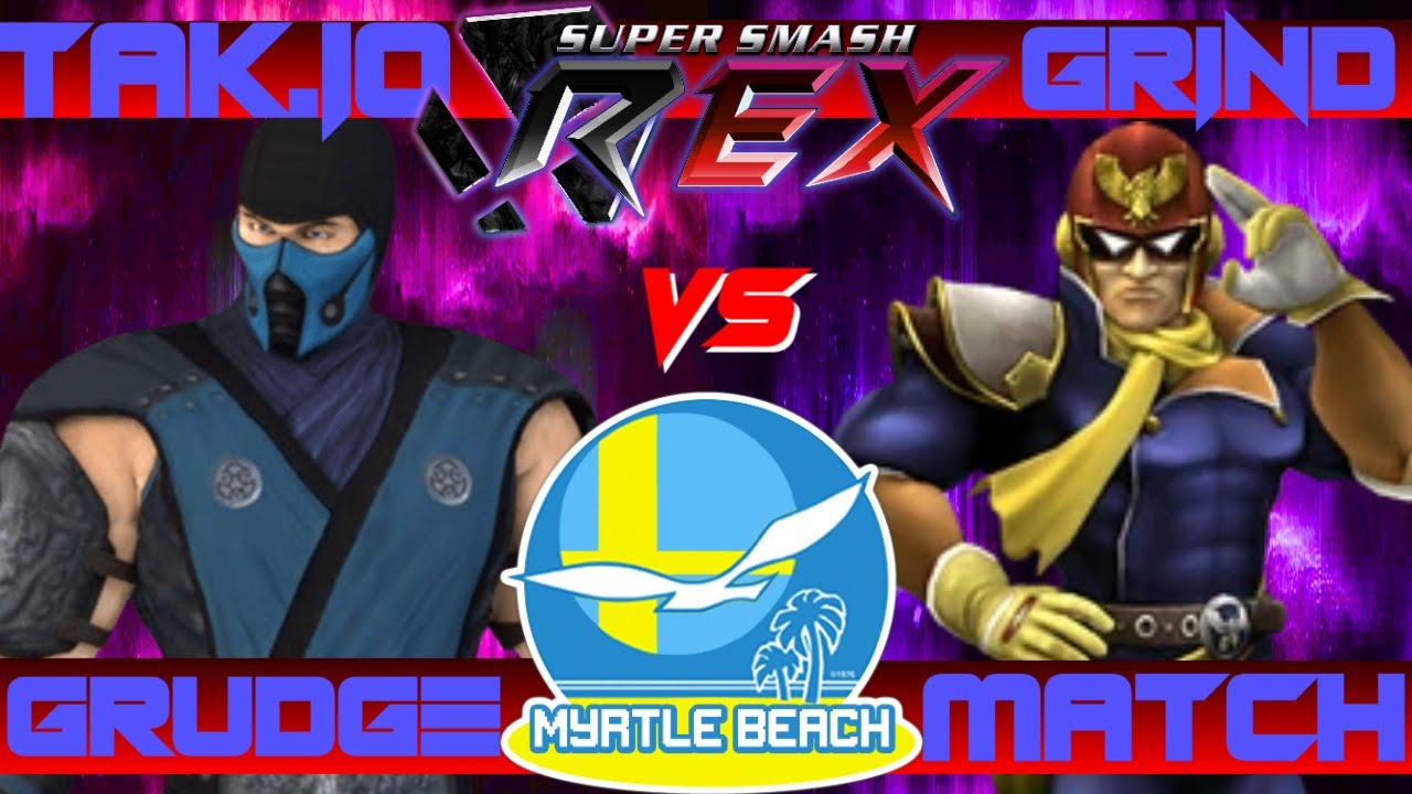 Super Smash Bros REX Myrtle Beach: Tak.io (Sub-Zero) vs Grind (Captain Falcon) Grudge Match