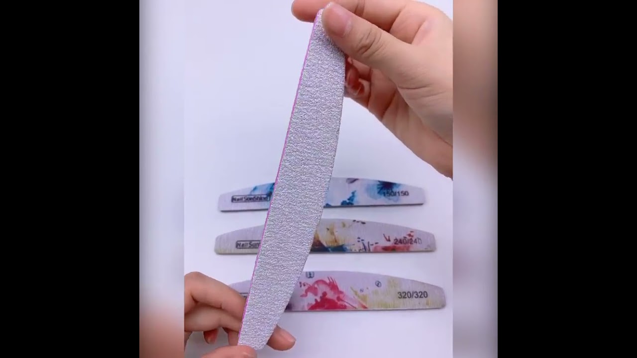 5/10pcs brand nail file flower printed buffer block colorful lime a ongle 80/100/150/180/240/320