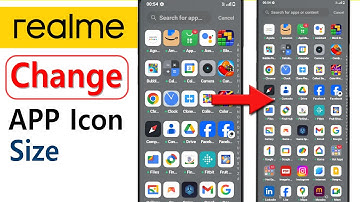 Realme me App ko Chhota kaise kare | How to change icon size in Realme mobile
