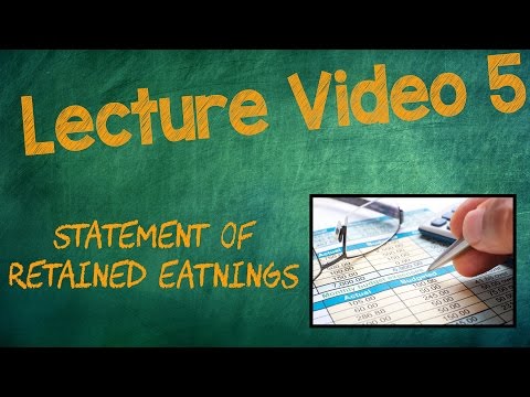 STATEMENT OF RETAINED EARNINGS - Lecture Video 5, Chapter 4 | INTERMEDIATE ACCOUNTING I