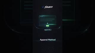 jQuery append() Method 🔥 Add Elements Dynamically #coding #shorts