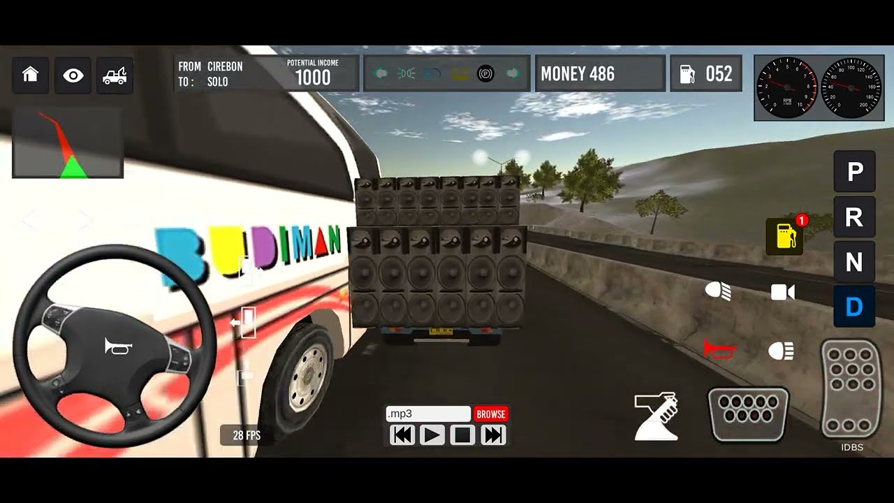 Pickup muatan sound DJ tiktok jedag jedug gerrr || Gameplay Idbs pickup Simulator Indonesia