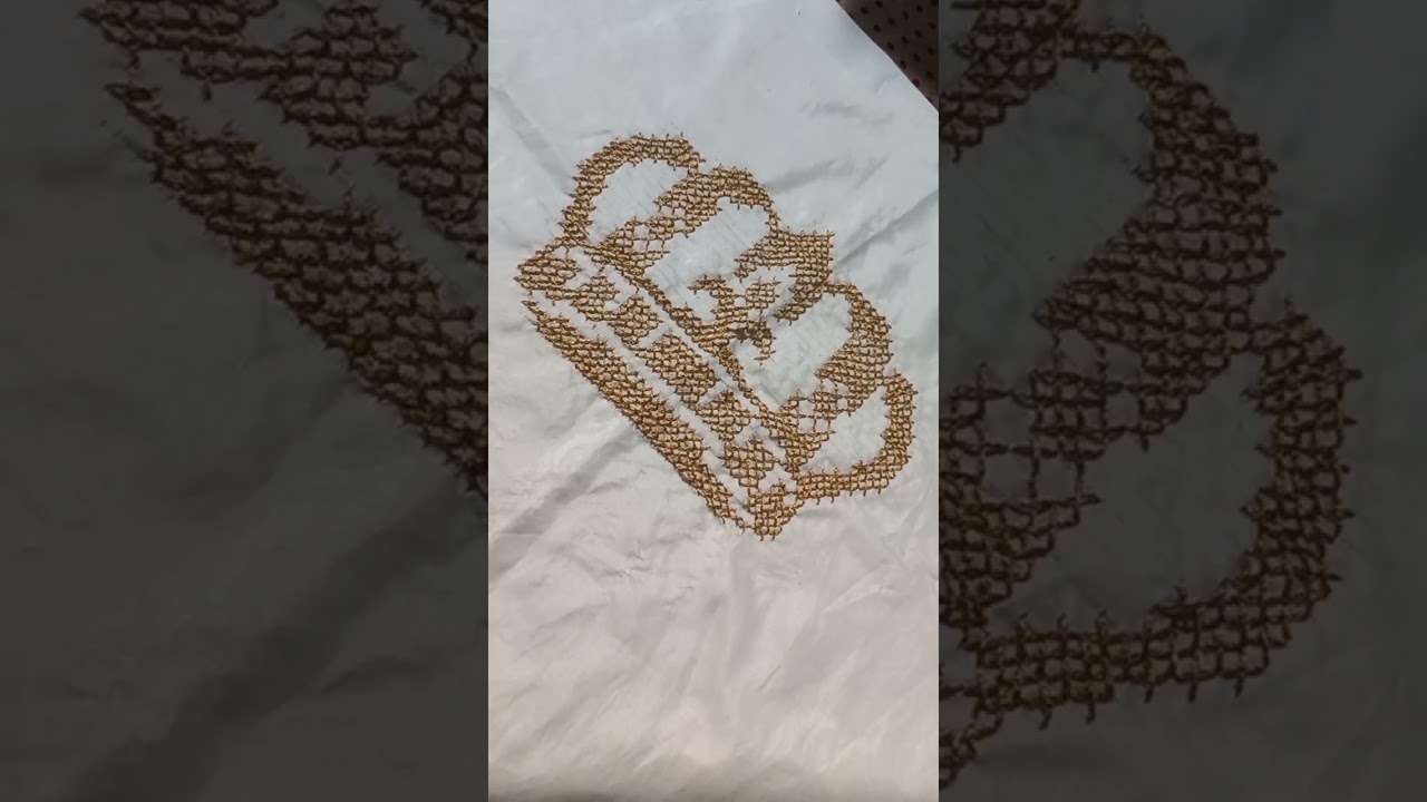 ponto cruz coroa #shorts #pontocruz