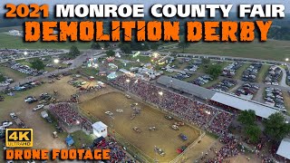 2021 Monroe County Fair Demolition Derby Drone Footage