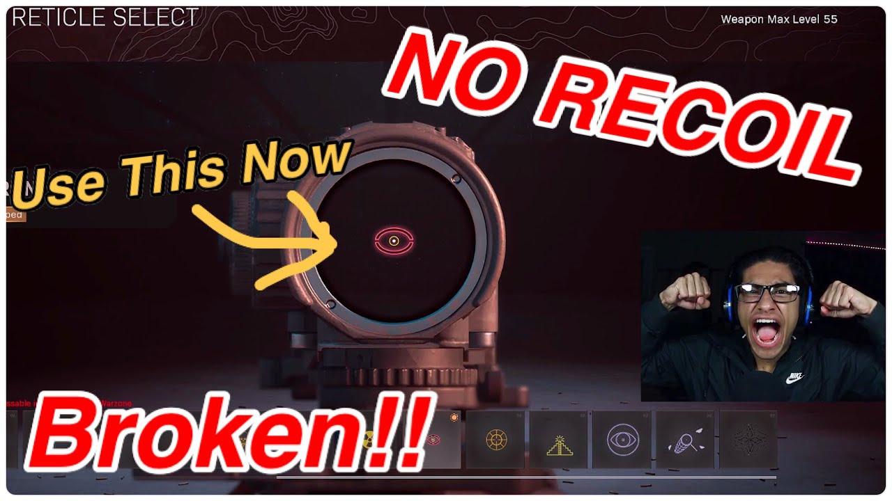 This Reticle is BROKEN! Has NO RECOIL! (Cold War Warzone)