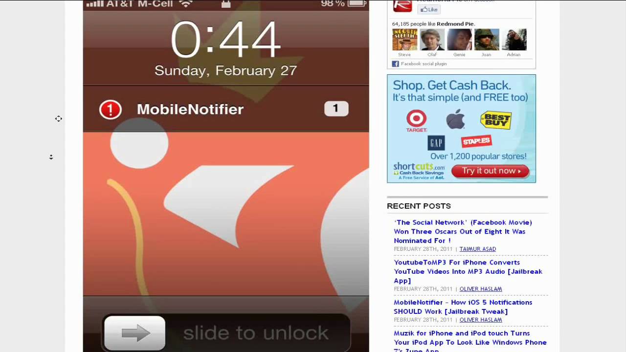 MobileNotifier -- How iOS 5 Notifications SHOULD Work (MUST HAVE JAILBREAK TWEAK)