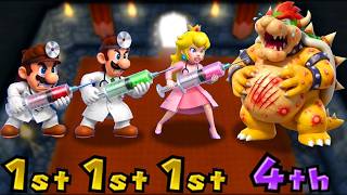 Mario Party 9 Minigames – Dr. Mario vs Luigi vs Peach vs Bowser! Epic 4-Player Battle (4K UHD)