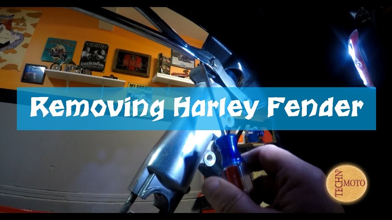 Harley Davidson Front Fender Removal done easily Techn' Moto YouTube
