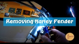 Harley Davidson Front Fender Removal done easily | Techn' Moto