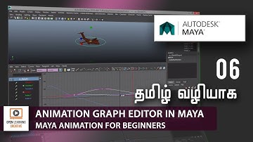 Maya Animation for Beginners | Animation Graph Editor in Maya | Lesson 6/21|Tamil Tutorial