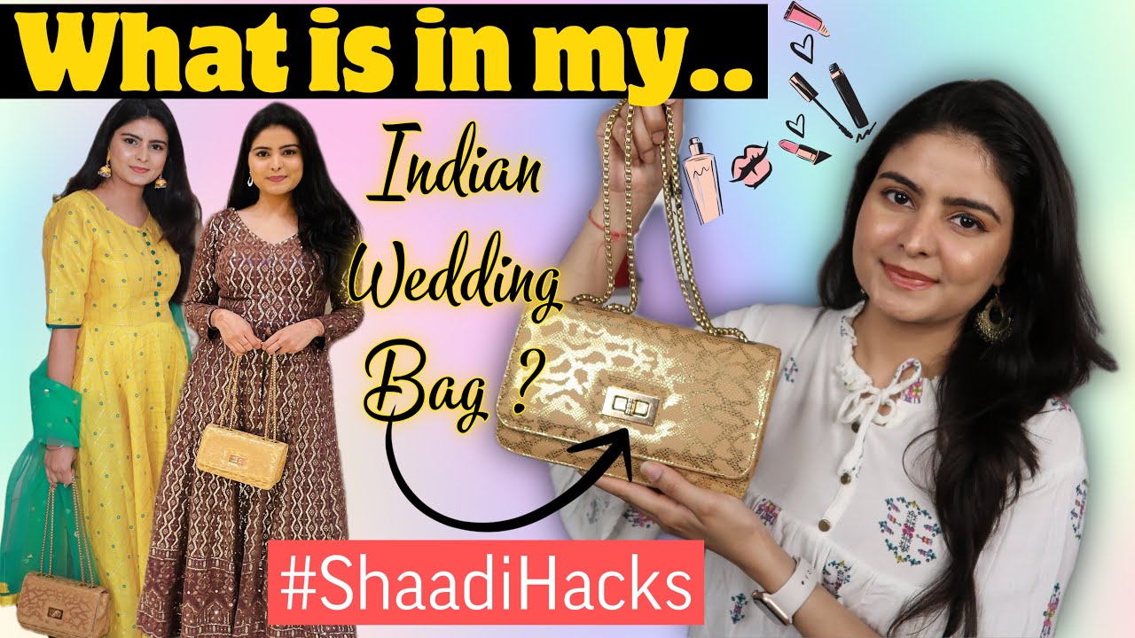 What is in my Indian WEDDING BAG ? शादी Must Have in Bag | Kashika