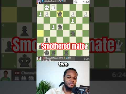 Smothered mate! #chess #chesscom #chesstips #chesstricks