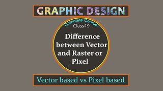 Vector Vs Raster/Pixel [Difference] - Class# 3 | Graphic Design Course for beginners Urdu/Hindi