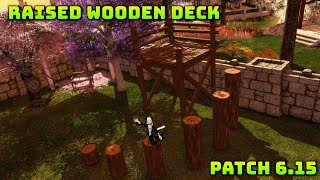 FFXIV: Raised Wooden Deck - Housing Item