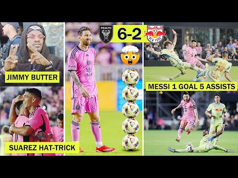🤯Inter Miami Fans & Celebrities' Reaction to Messi's 5 Magical Assists & Goal vs NY Red Bulls!