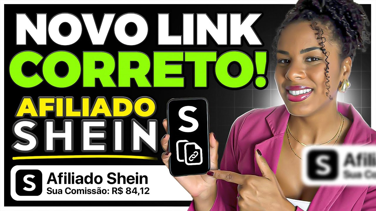 AFILIADO SHEIN: Como pegar o seu Link  no novo programa de afiliado Shein | Link de Afiliado Shein