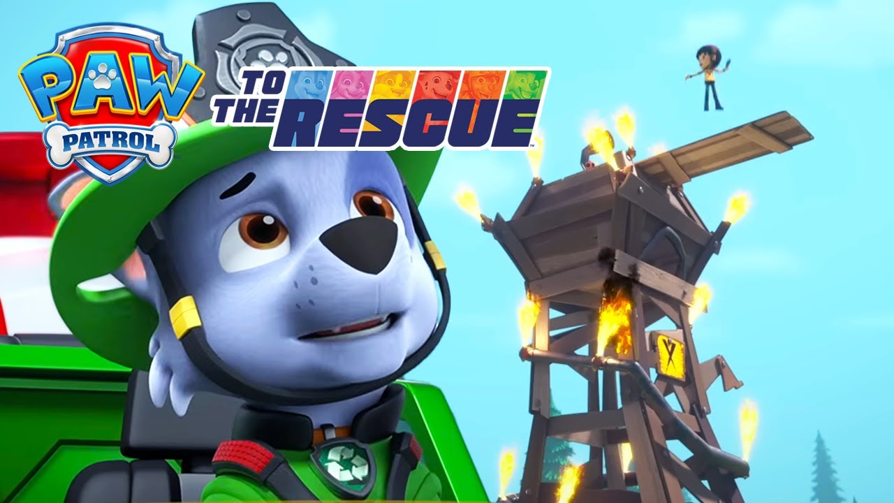 Une cascade spectaculaire! Rocky parviendra-t-il à sauver Danny? | La Pat' Patrouille | PAW Patrol
