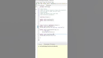 method overloading and method overriding in java #shorts #youtubeshorts #coding