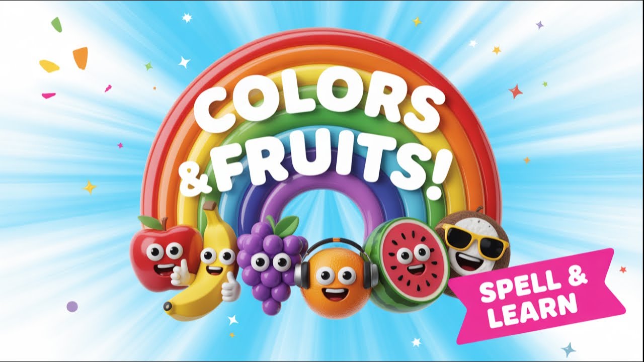 Learn Colors with Fruits 🍎🍌 | Fun Educational Video for Kids | #Color # ...