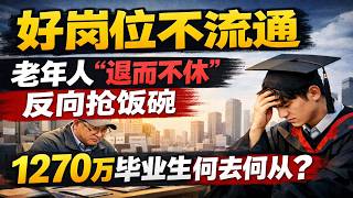 1270万毕业生挤爆就业市场！招聘会沦为大型幻觉现场，老年人“退而不休”反向抢饭碗，学历贬值、生育崩塌，整个系统正在失控边缘疯狂运转