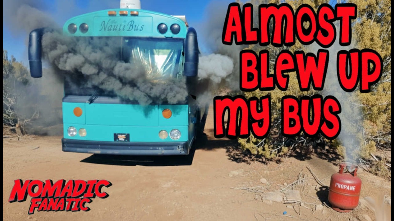 Propane Leak Almost Blew Up My Bus ~ Bad Day